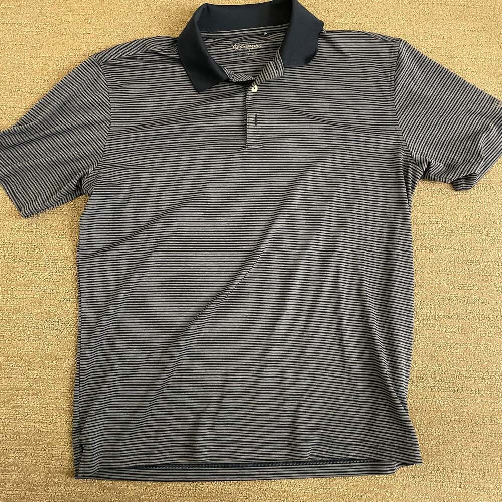 Walter Hagen Golf Performance 3-Color Stripe Polo Shirt